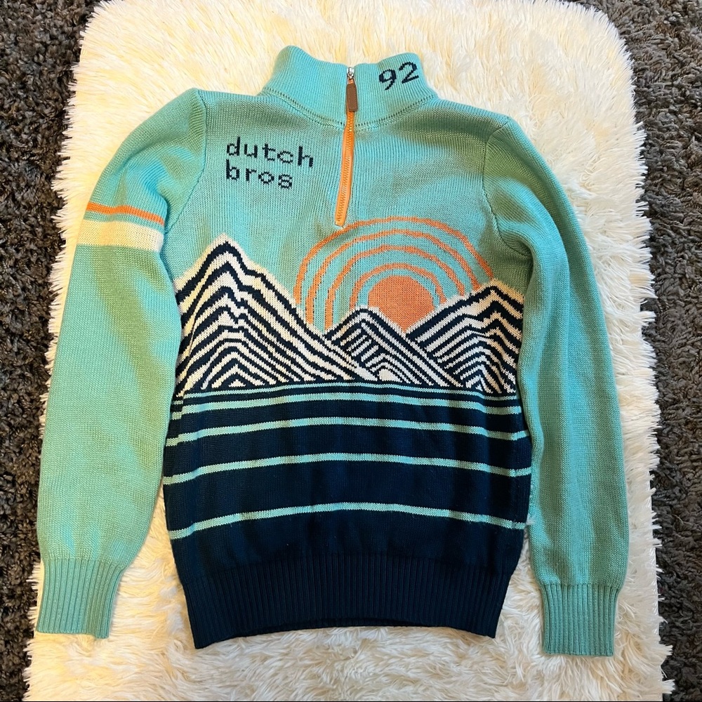 Dutch Bros ski sweater half zip
